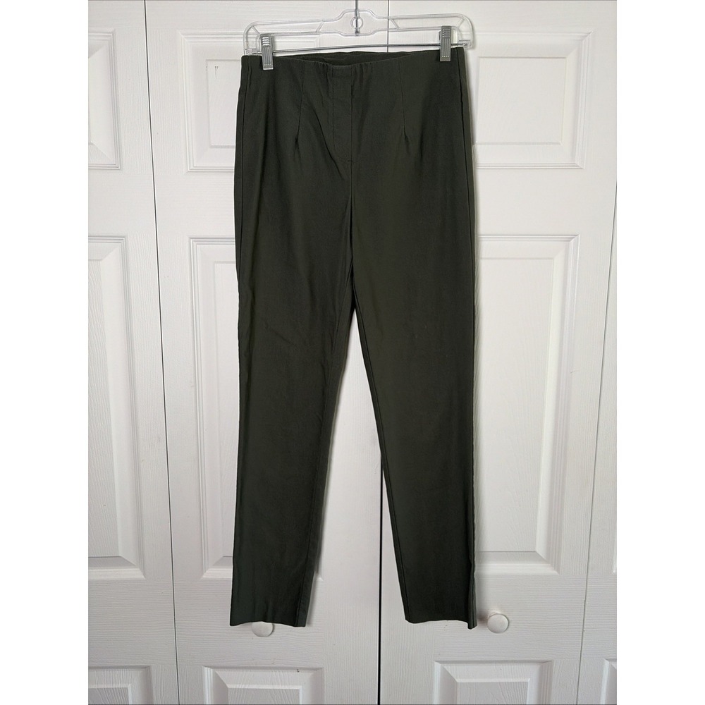 Tribal Audrey Pull-On Pants Womens‎ Size 4 Olive Green Stretch Bengaline Ankle